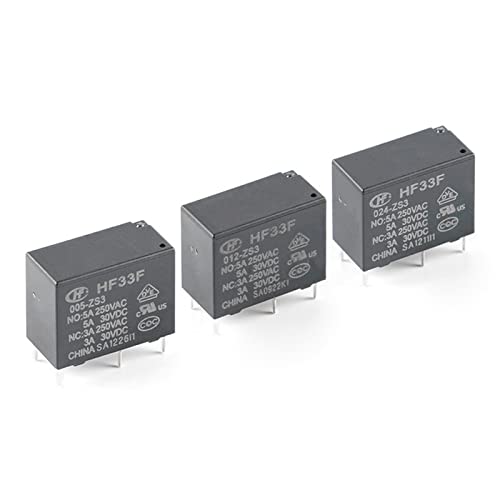 Module de relais HF33F 005-ZS3 commutation stable 5A pour circuits imprimés 5 broches