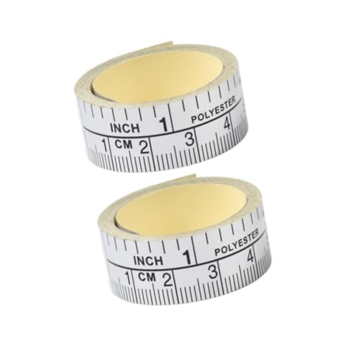 Bothyi Self Stick Measuring Tape Stick Tape Measure Sturdy Aluminum Foil Paper Cuttable Accurate Measurement for Drawing Table, Type B