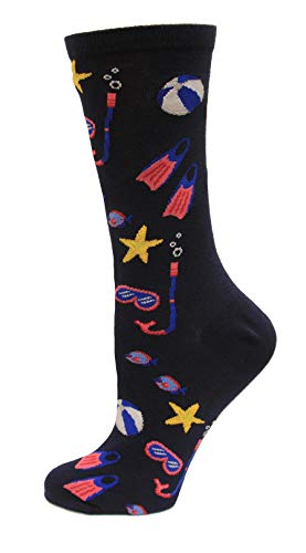 Hot Sox Snorkel Socks, Navy, 1 Pair, Women Shoe 4-10