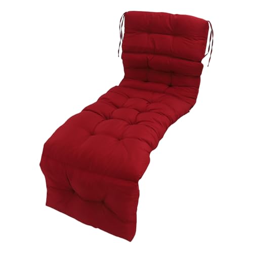 Coussin de chaise longue extérieur résistant eau grand matelas transat - 5