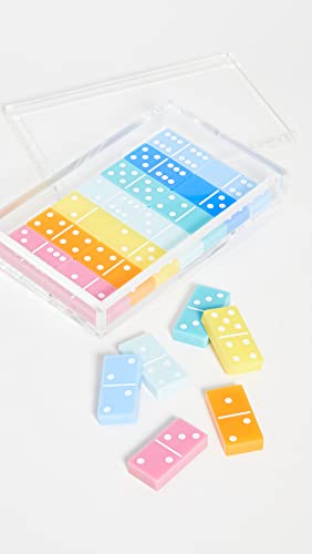 Set de dominó multicolor Lucite para mujer miniatura 2