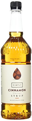 Simply Cinnamon Syrup Vegan & Nut Free Flavoured Syrup for Coffee Cocktails & Baking (1 Litre)