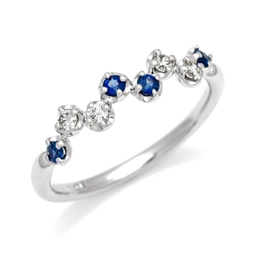 K18サファイヤダイヤモンドリング K18 サファイア0.4ct ダイヤモンド