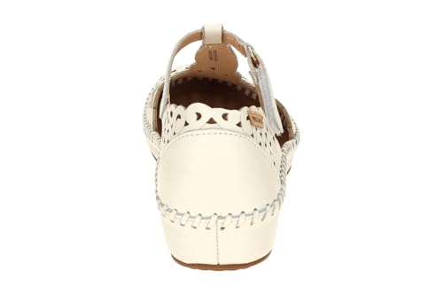 Image of Pikolinos ALDAYA Leather Loafers for Women, white, 7.5 /8