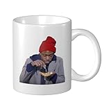 VBFREFDSOP Dave Music Chappelle Mugs Ceramic White 12 Oz, Friendly And Environmentally, Simple, Suitable For Office And Home
