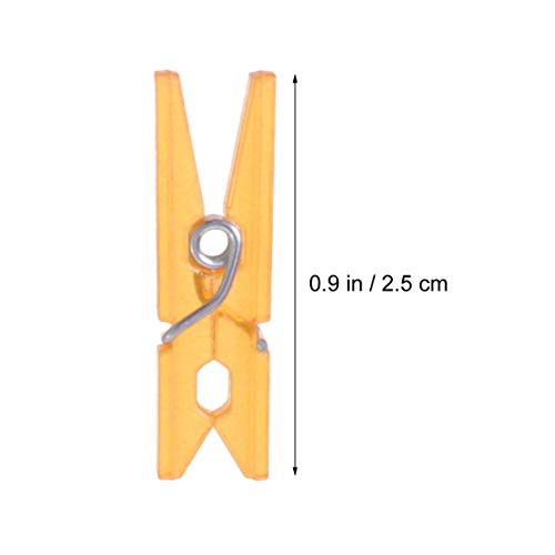 Mini moldura de plástico Exceart 100 peças para pendurar na parede, clipes para fotos, grampos para