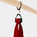play juggling - Beam Attachment Kit + Aerial Silk + Certified Hook + Swivel Carabiner for Aerial Acrobatics and Aerial Disciplines, 100% Polyester - Certified (32.8 FEET - Red)