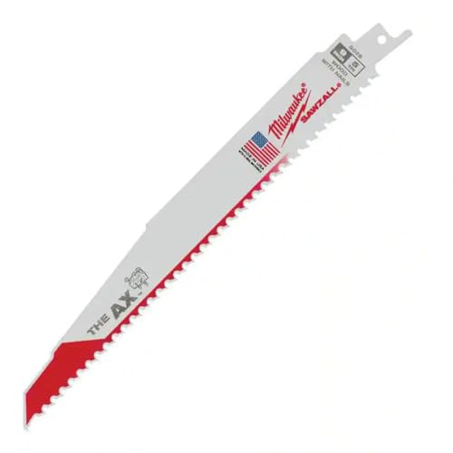 Milwaukee 48-00-5026 The Ax 9-Inch 5 TPI Reciprocating Saw Blades, 5-Pack