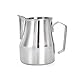 Dzbanek na mleko 500 ml / 700 ml dzbanek do spieniania ze stali nierdzewnej Pull Flower Cup Kawa spieniacz do mleka Latte Art Narzędzie do pianki mlecznej Kawa Idealna do stołu (kolor: srebrny-500 m