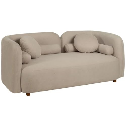 IXIA – Sofá moderno de 2 plazas, tejido beige 176 cm