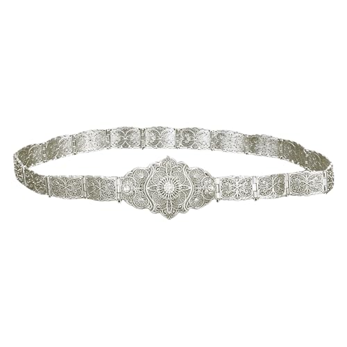 Unique Metal Waist Belt Exquisites Flower Decoration Waist Chain Fashion Belt For Stylish Women Party Waist Chain3