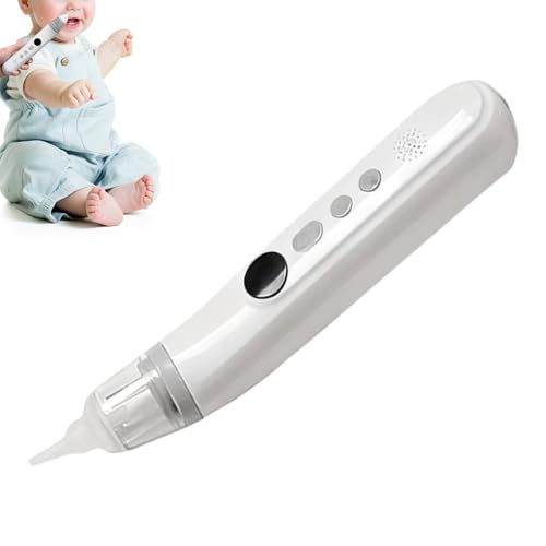 Aspirador de nariz eléctrico para niños, equipo impermeable recargable, punta de silicona, aspirador de nariz para niños, para niños, hogar, viajes, camas, camas, viajes, cuna, moisés