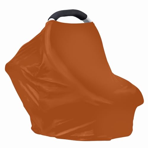 Image of Solid Color Car Seat Nursing Breastfeeding Cover, Multi Use Cover Cozy Carseat Canopy Cover, Infant Babies Stroller Cover,Ultra Soft Stretchy Nurse Gifts Brickwork Breastfeeding Cover