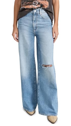 DL1961 Women's Hepburn Wide Leg: High Rise Vintage 32' Jeans