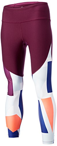 Under Armour Women's Balance Printed Crop Pants, Merlot (564)/Metallic Iron, Small