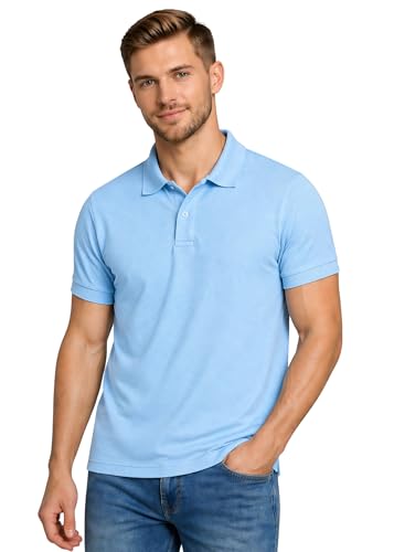 Image of INKKR Men's Polo Neck Half Sleeve Solid T-Shirts