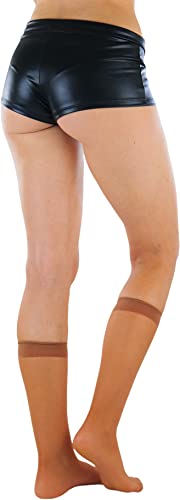 Image of ToBeInStyle Women's Pack Of 6 Pairs Sheer Knee-Hi Nylon Solid Socks