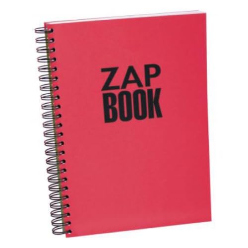 Libreta de espiral Zap Book de 160 hojas de papel de dibujo color blanco, 80 g/m², A4 – Lote de 5