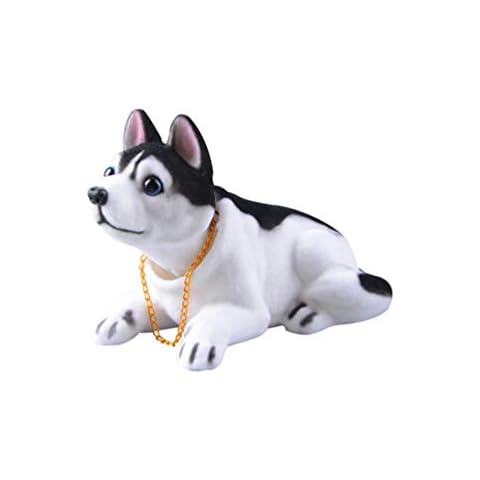 Wakauto Bobblehead Dolls Shaking Head Dog Desktop Ornament Gift for Home Shop Car Dashboard Decor Cover