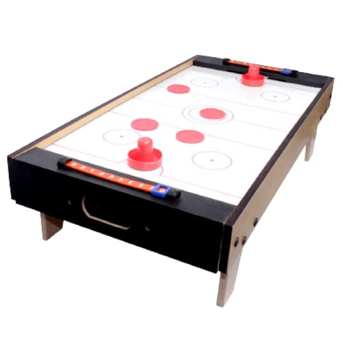 Glan Big Size Wooden Air Hockey Table Board Game for Kids Adults