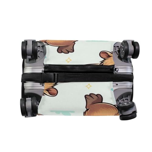 CHIFIGNO Cute Capybara Cover for Suitcase for Travel Large Luggage Cover with Concealed Zipper Suitable for 18-32 Inch S Fits 18-20 Inch4
