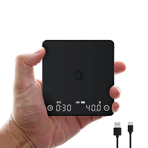 Tiny 2S Espresso Scale, Coffee Scale With Timer And 2Kg/0.1G High Precision Searchpean Rechargeable Digital Pour Over And Drip Coffee Scale, Pressure Sensitive Wake Up #TOP29