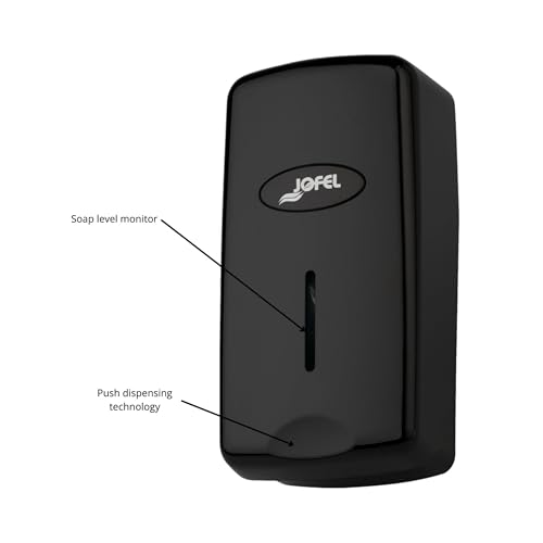 San Jamar S1000BK Jofel Valor Plastic Soap Dispenser, Hand Sanitizer Dispenser With Modern Design thumb #2