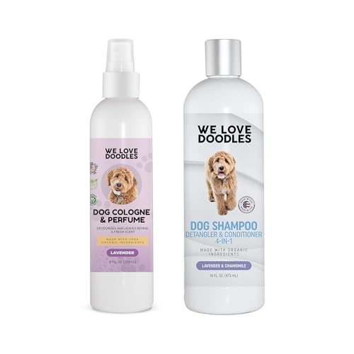 We Love Doodles Dog Cologne & Perfume and 4-in-1 Dog Shampoo, Con...