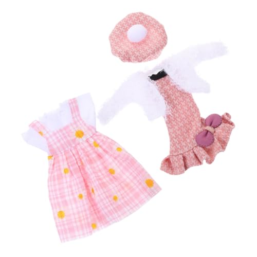 LRXIYODE Conjunto de Ropa para Muñecas de Resistente al Desgaste Vestido y Falda para Niñas Incluye Chaqueta de Peluche y Falda de Sirena para Regalo Infantil
