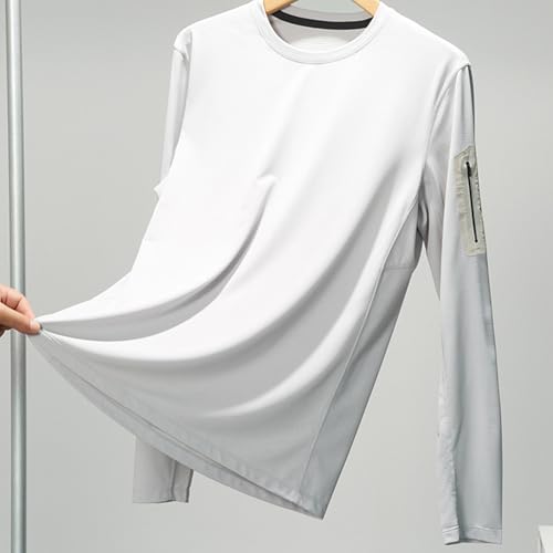 Camiseta de entrenamiento táctico que elimina el sudor con cremallera lateral 6