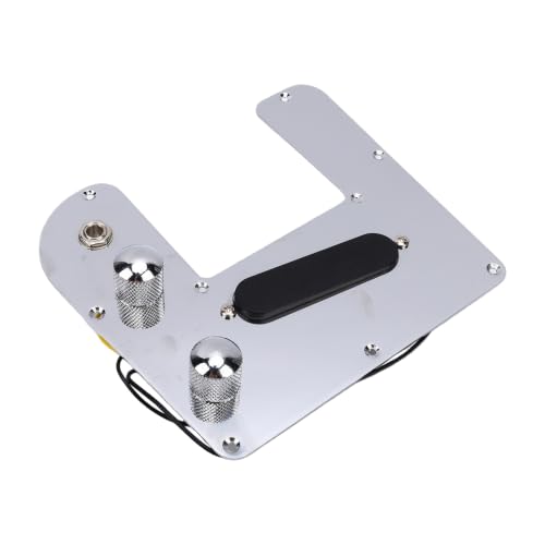 Generic 6-strunowy Pickguard, Wstępnie Okablowany Zestaw Aktualizacyjny z Przetwornikami do Wzmacniania Brzmienia Gitary Elektrycznej, Konstrukcja ze Stopu, łatwa Instalacja