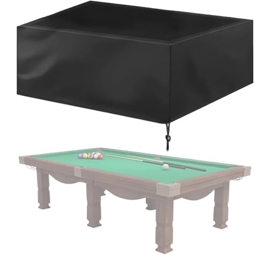 L6NqIAG Billardtisch-Abdeckung 7 Fuß, Schwarz