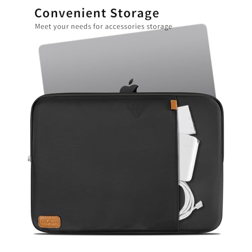 Image of MOCA 13 Inch 360 Laptop Sleeve Compatible with MacBook Air 13 M4 /M3 /M2 13.6 M1 M2 M3 M4 MacBook Pro 13 M1 M2 Dell XPS 13 HP Spectre Envy 13 Lenovo ThinkPad X13 ASUS ZenBook 13 Surface 13.5 -Black