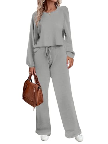 Ekouaer Lounge Sets for Women 2 Piece Sets Knit...