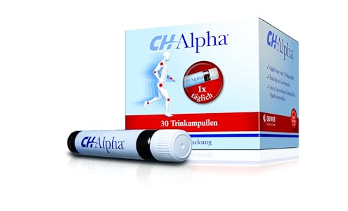 CH-Alpha® Kollagen Trinkampullen Kollagenhydrolysat hochdosiert | Peptide Typ 1&3 + Vitamin C | Premium Trinkkollagen mit hochwertigen Peptiden für Knorpel, Knochen und Bindegewebe – 30 Trinkampullen