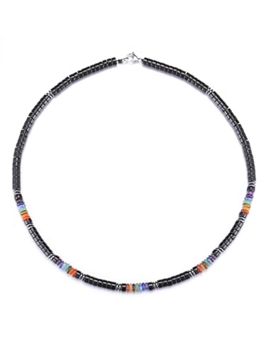 Top Plaza Black Obsidian Crystal Stone Beaded Necklace for Men Natural Gemstone Beads Necklace Handmade Chakra Balance Mens Necklace Protection Amulet Jewelry Gifts2