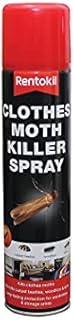 Rentokil PSC100 Clothes Moth Killer Spray, Black,4.8x4.8x23.7 cm