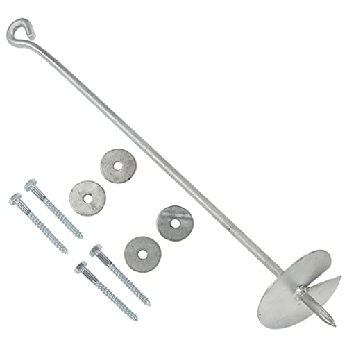 vidaXL 4X Erdanker Spielturm Zubehör Befestigung Schaukelanker Bodenanker Schaukel Anker Grundanker Zeltanker Baumanker 10×60cm Verzinktes Metall