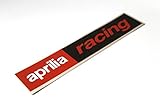 Farbe: rot-weiß-schwarz Schöner Aufkleber für Aprilia Roller / Motorräder in sehr guter Qualität. Maße des Aufklebers: ca. 22 x 4; 6 cm.