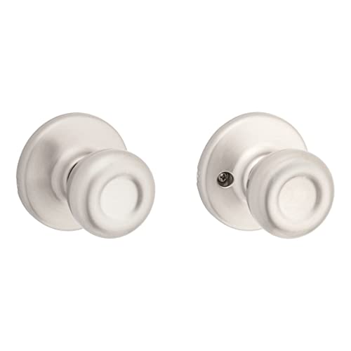 Image of Kwikset 92001-565 Tylo Passage Hall /Closet Knob in Satin Nickel (Pack of 2)