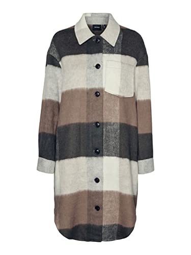 VERO MODA VMANTONIA LONG WOOL COAT GA - L