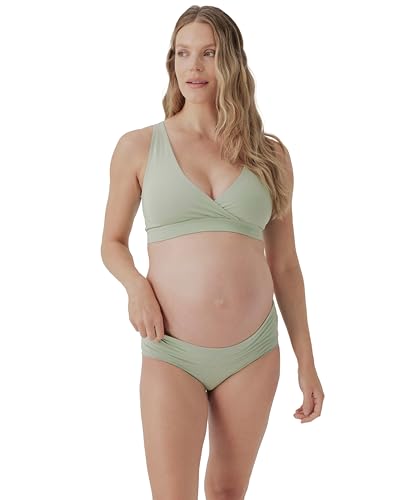 Image of Pact Organic Cotton Maternity Nursing Bralette for Breastfeeding - Stretchy, Wireless