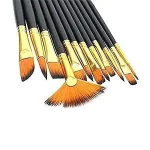 ECLET Art Brush Set for Artists, Painting Brushes Set of 12 Professional Round Pointed Tip Nylon Hair Artist Acrylic Paint Brush for Acrylic/Water Colour/Oil Painting Item 10