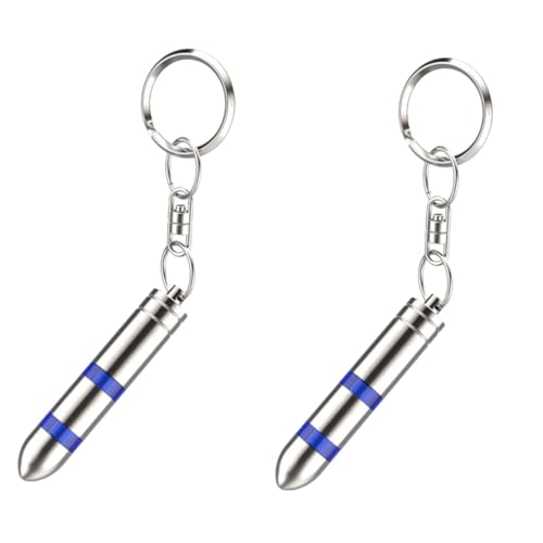 HAWILLOSCH 2pcs Car Static Discharger Anti-Static Keychain Made of Material Compact Design for Home Car
