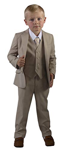 Tuxgear boys slim fit 5 piece suit with vest and neck t…