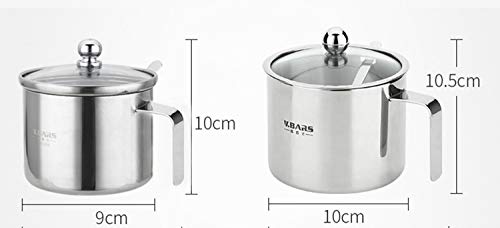 Fladess Large Sugar Bowl, Glass With Clear Lid And Spoon With Handle,Also For Salt,Spices,Nuts, Candy (Large) #TOP2