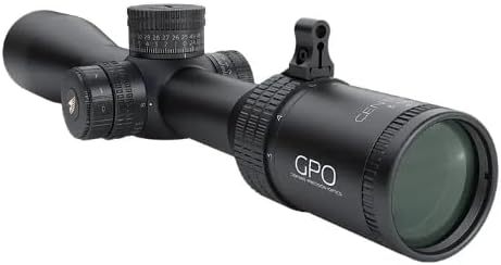 GPO German Precision Optics CENTURI 3-18x44i Riflescope, Long Range Rifle Scope with SFP Moai Illuminated Ballistic Reticle for Precise Targeting, Designed for All Around Precision (RC650)