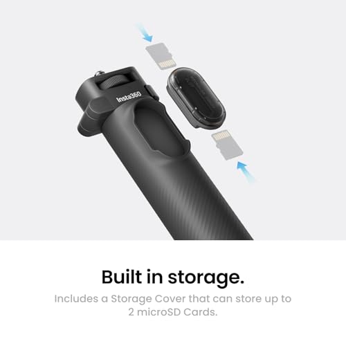 Image of Insta360 Foldable 2-in-1 Selfie Stick Remote Kit with Invisible Stick, Built-in Tripod, Ideal for Vlogging, Hiking, Group Shots, Supports X5, X4 Air, X4, X3 Action Cameras