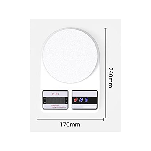 Digital Kitchen Scales Highly Accurate Multifunction Food Scale,Suitable for Kitchen,Size: 17cm*24cm