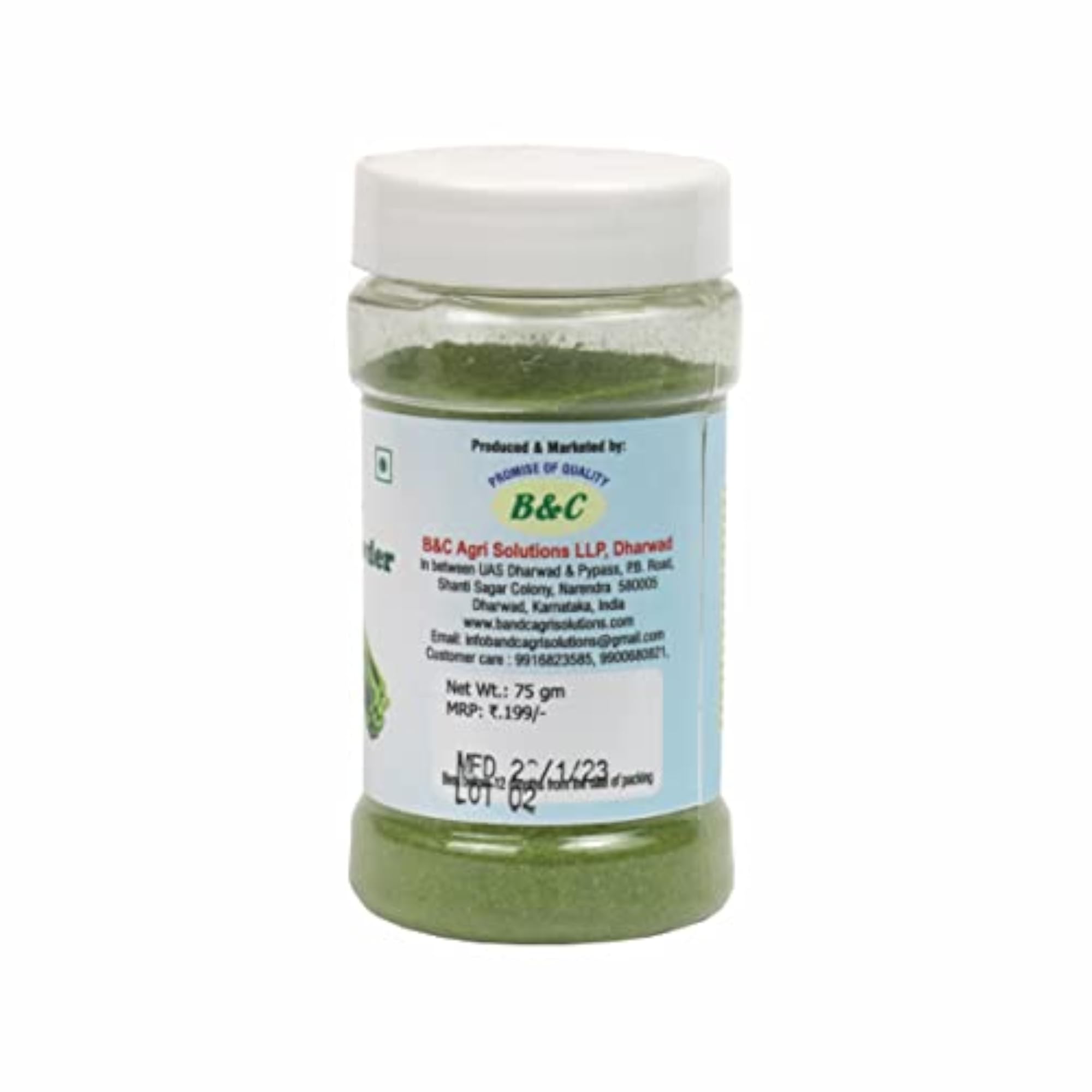 B & C Agri Solutions Moringa Leaf Powder, Immunity Booster
